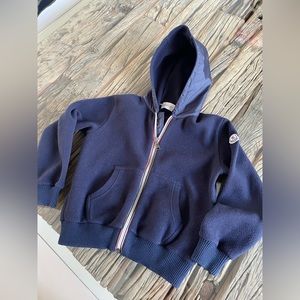 Boys MONCLER fleece hoodie jacket Size 5